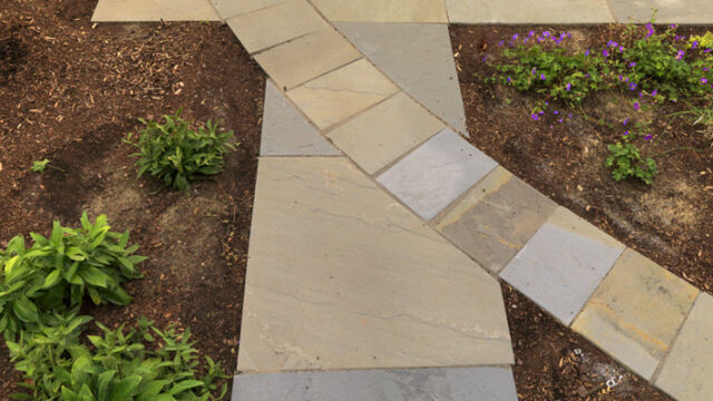 After: Detail of bluestone walkways