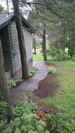 Rustic camp walkways
